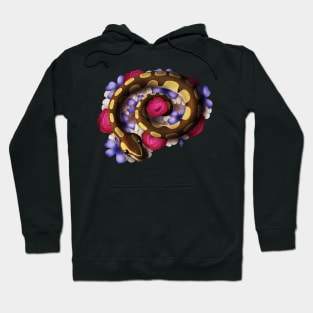 Ball Python in Flowers Hoodie